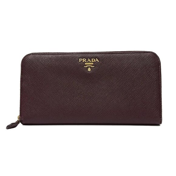 PRADA - Dark Brown Leather Long Wallet 182-080725 - Picture 1 of 5